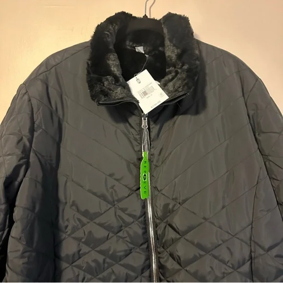 FREE COUNTRY QUILTED BLACK LIGHT
REVERSIBLE ZIP UP JACKET SIZE 2X FINAL $44 - Picture 4 of 10